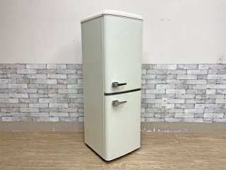 アイリスオーヤマ IRIS OYAMA ノンフロン冷凍冷蔵庫 PRR-142D-W 2020年製 130L 2ドア 右開き アメリカンレトロ デザイン ●