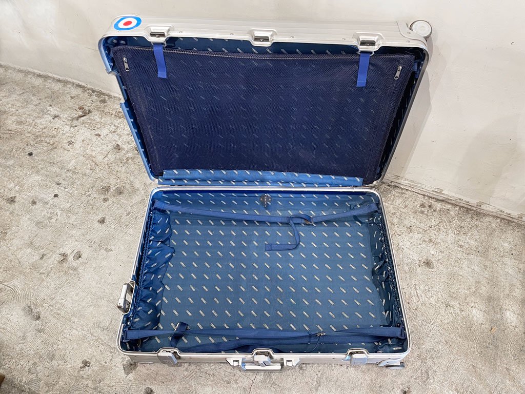 専用美品　リモワ　104L　RIMOWA アルミ　スーツケース　青タグ　プルタブ