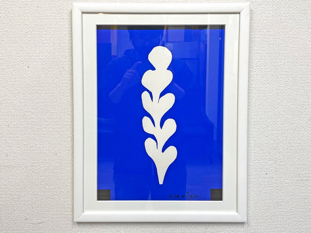 アンリ・マティス Henri Matisse 白いヤシと青い背景 アートポスター