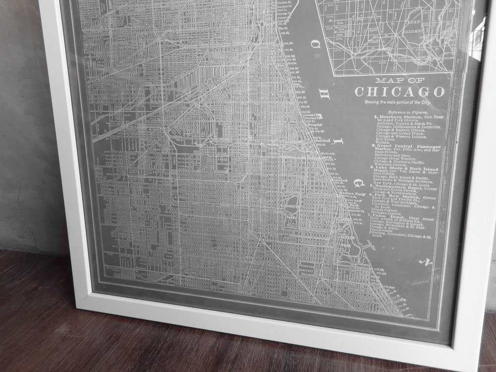 ӥ󡦥 Vision Studio  Ͽ ץ ݥ City Map of Chicago 졼  Crate&Barrel갷 ꥫ 
