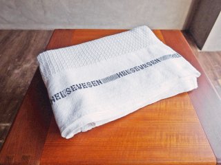 バーカーテキスタイル Barker Textile コットンブランケット HELSETEPPER ホワイト 定価:12,100円 ♪