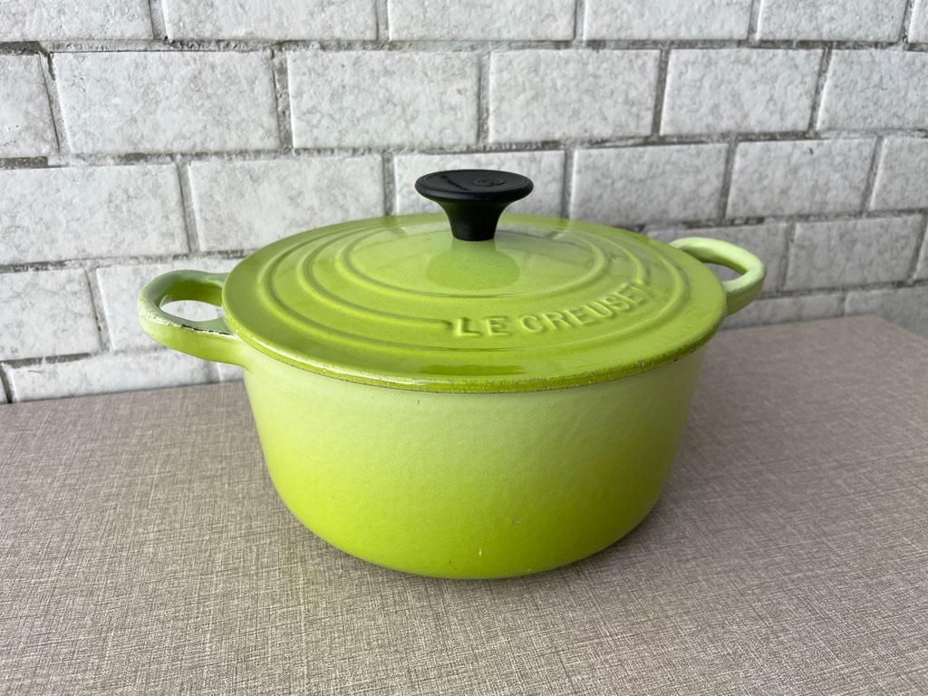 ル クルーゼ LE CREUSET ココットロンド 両手鍋 Φ18? 鋳物 ホーロー