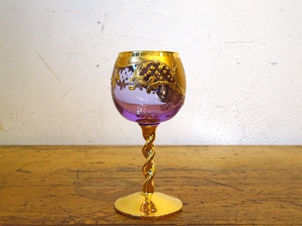 ٥ͥ󥬥饹  Venezian glass murano ꡼饹 Sherry Glass ԥ  24KT   ͥ󥰥饹 
