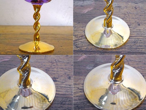 ٥ͥ󥬥饹  Venezian glass murano ꡼饹 Sherry Glass ԥ  24KT   ͥ󥰥饹 
