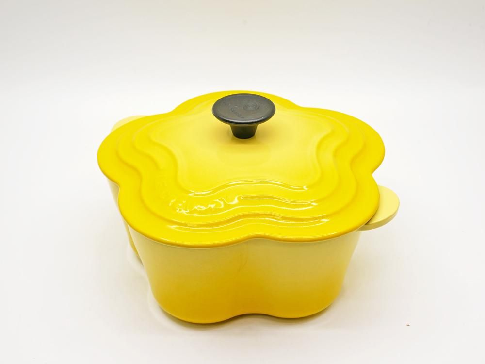 ルクルーゼ LE CREUSET ココットフルール ソレイユ イエロー 20cm 両手