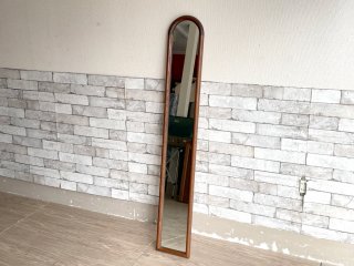 ピーターマン PIETERMAN スリム ウォールミラー オーク無垢材フレーム 壁掛け鏡 W20.5cm オランダ製 ●
