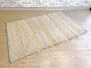 ハラパラグ JARAPA RUG 絨毯 200×140cm シャギーラグ カーペット ベージュ スペイン ●