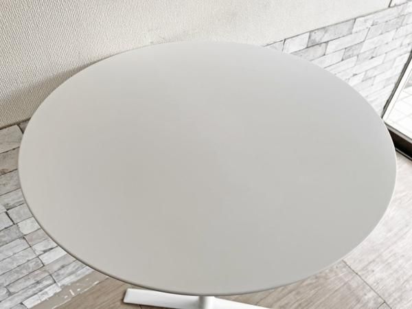 カッシーナ イクスシー フロー 白 丸 モダン ハイテーブル カフェテーブル
