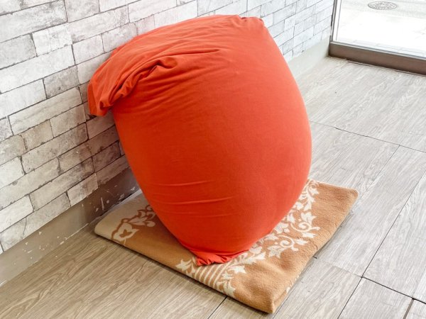 ヨギボー yogibo ミディ Midi ビーズクッション ソファ オレンジ 定価￥28,380- 現状品 ●