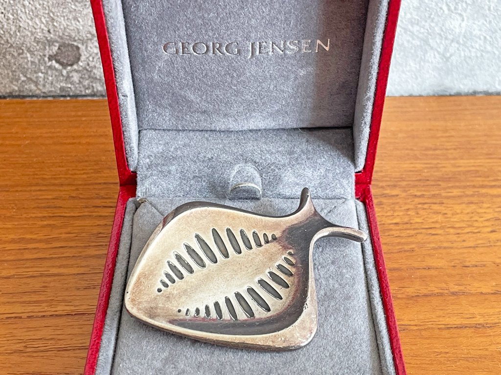 ジョージ・ジェンセン Georg Jensen ブローチ #343 ひらめ シルバー