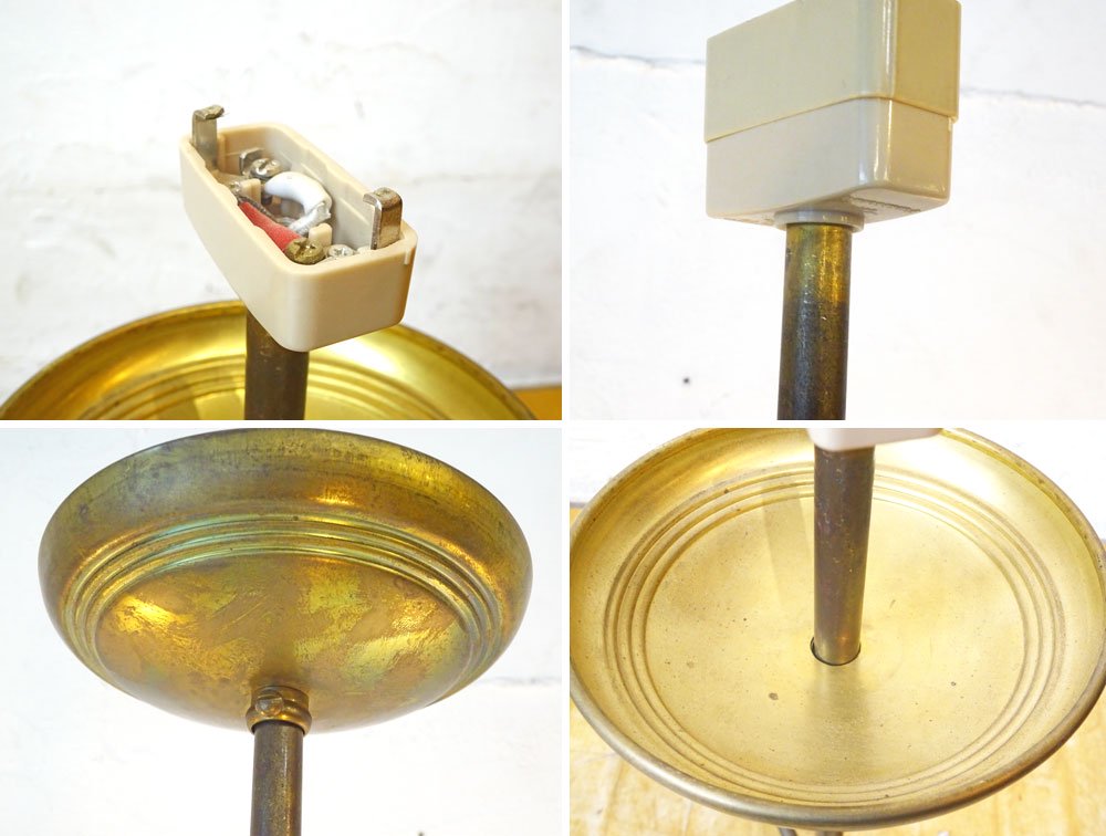 ե˥㡼 ACME furniture 3 åɥ֥饹 3arm solid brass lamp ڥȥ饤  
