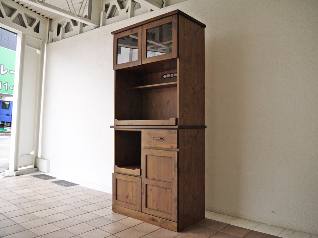 定価13万unicoウニコキッチンボードカップボード食器棚 - 東京都の家具