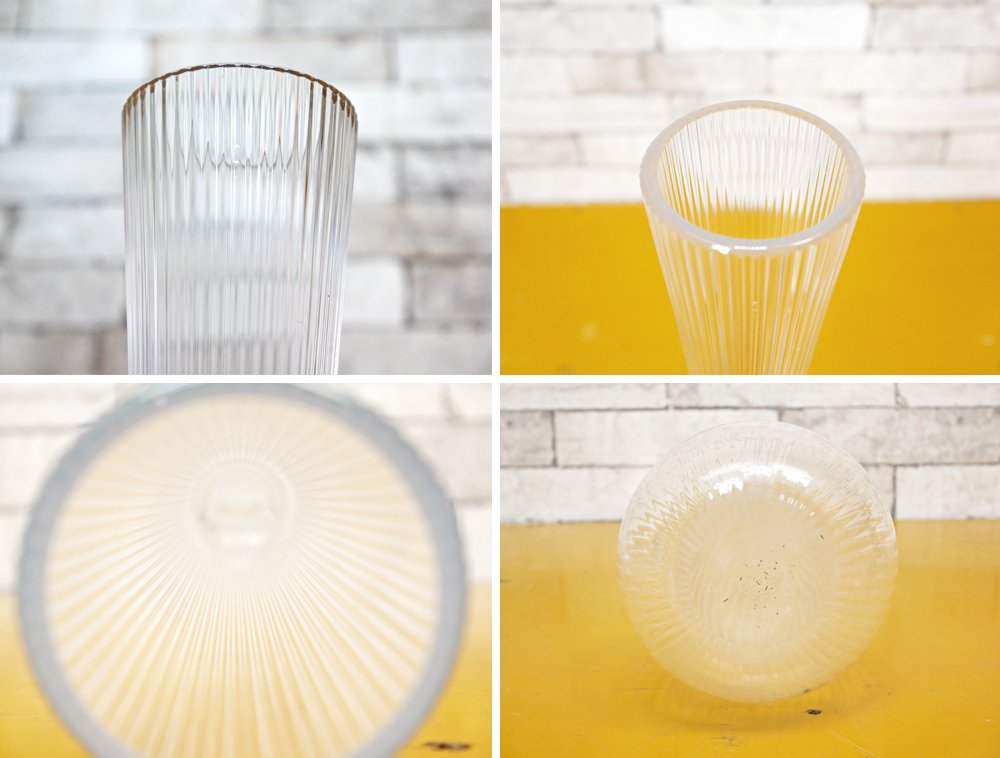 ドーム daum ガラスフラワーベース クリア H65cm 花瓶 花器 クリスタルガラス フランス ● 