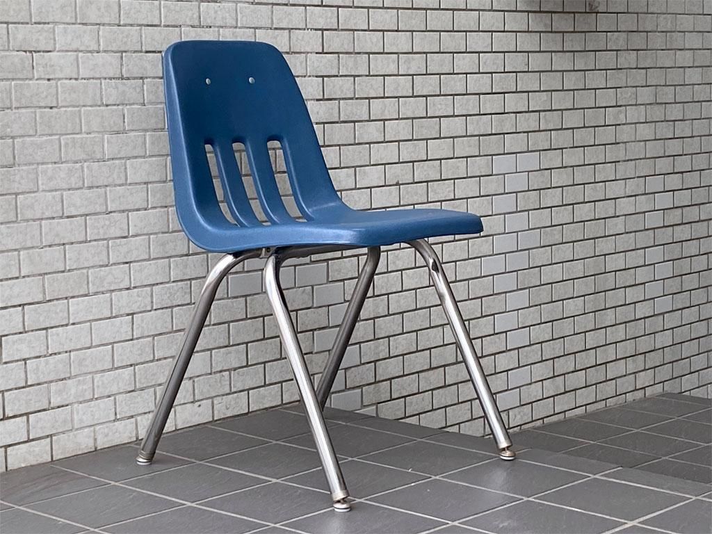 バルコ VIRCO チェア 9000 Chair スタッキングチェア ネイビー