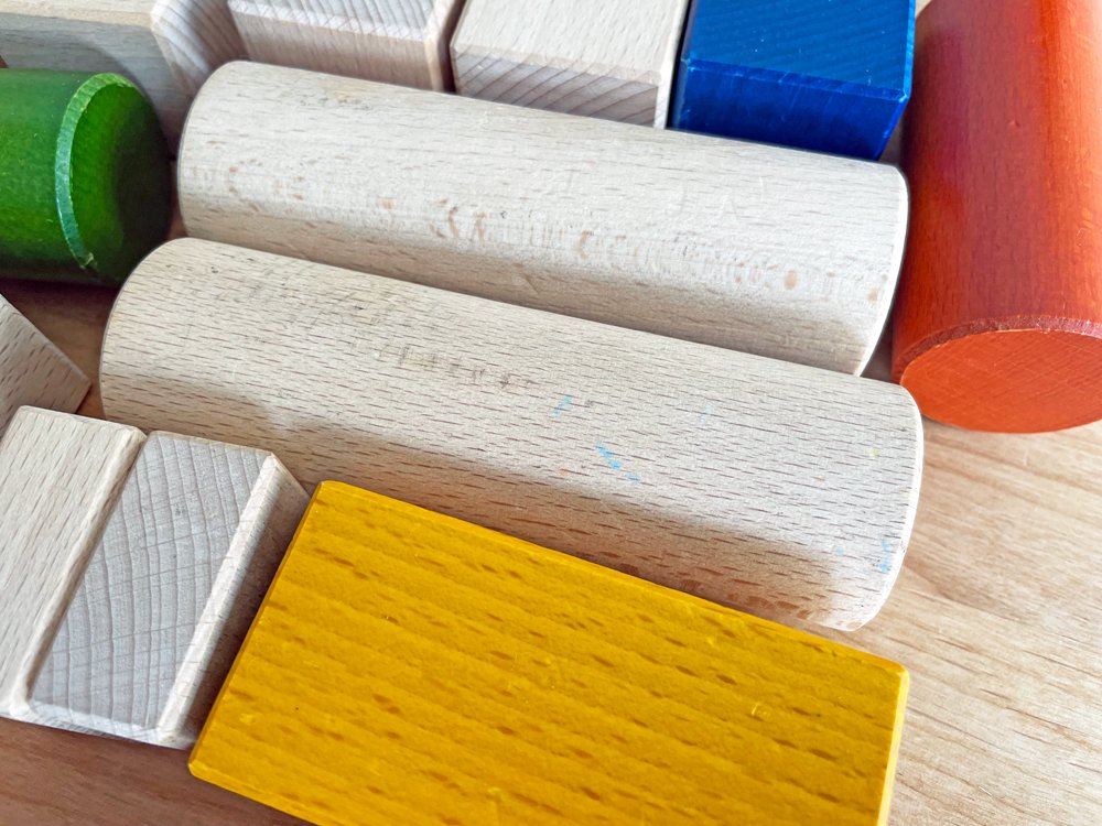 ボーネルンド BorneLund オリジナル積み木 カラー 43ピース ブナ材 木箱付 おもちゃ 知育玩具 国産 ● 