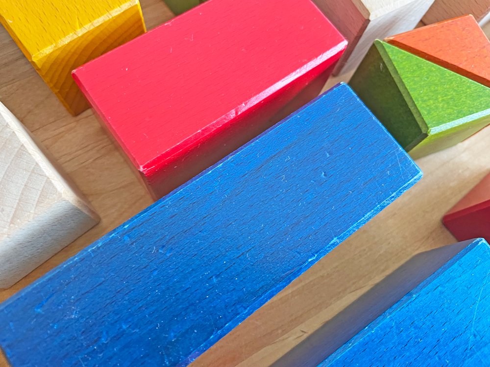 ボーネルンド BorneLund オリジナル積み木 カラー 43ピース ブナ材 木箱付 おもちゃ 知育玩具 国産 ● 
