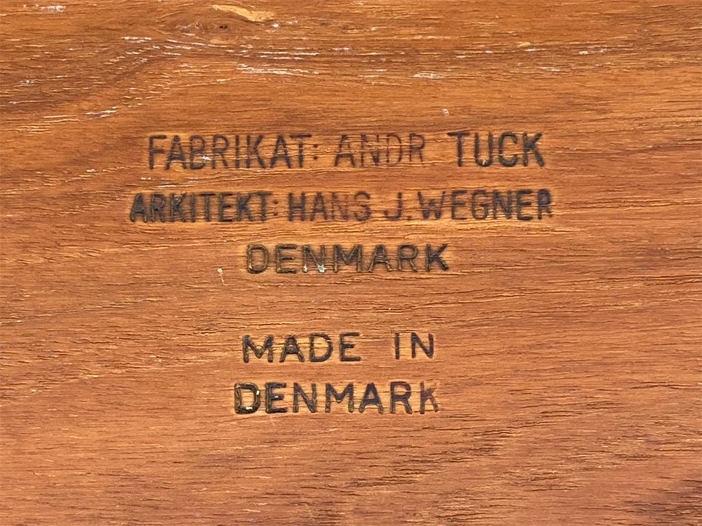 アンドレアス・タック Andreas Tuck AT33 ソーイングテーブル チーク材 オーク材 ハンス・J・ウェグナー デンマーク ビンテージ 北欧家具 ■