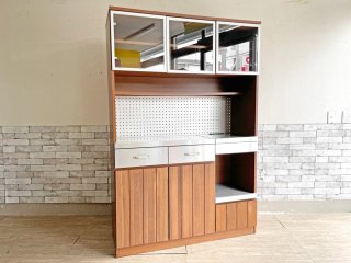 ウニコ unico ストラーダ STRADA キッチンボード レンジボード 食器棚 オープンタイプ W125cm 廃番 ●
