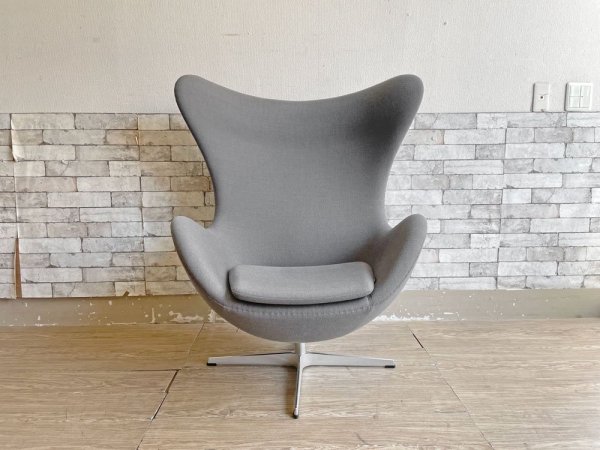 եåĥϥ󥻥 Fritz Hansen å Egg chair 饦󥸥 ͡䥳֥ Arne Jacobsen 졼 ե֥å ߥ˥١ ǥޡ 