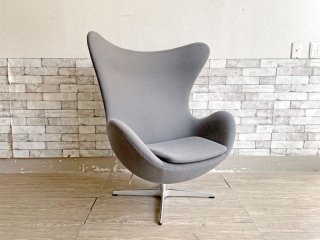 եåĥϥ󥻥 Fritz Hansen å Egg chair 饦󥸥 ͡䥳֥ Arne Jacobsen 졼 ե֥å ߥ˥١ ǥޡ 