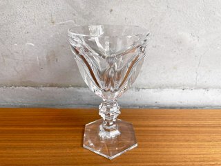 バカラ Baccarat アルクール Harcourt ワイングラス クリスタルガラス フランス 13.5cm C♪