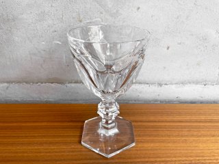 バカラ Baccarat アルクール Harcourt ワイングラス クリスタルガラス フランス 13.5cm D♪