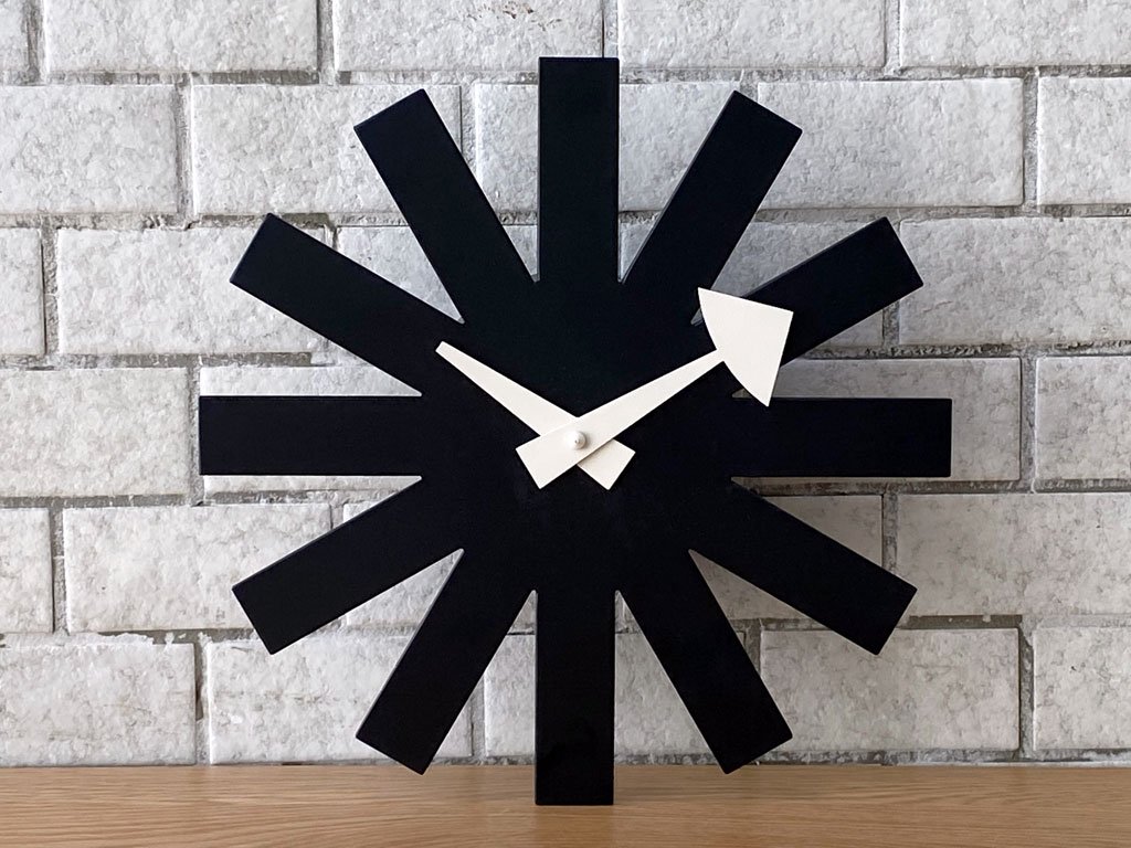 ヴィトラ Vitra ジョージネルソン George Nelson アスタリスククロック Asterisk Clock ブラック ミッドセンチュリー ■
