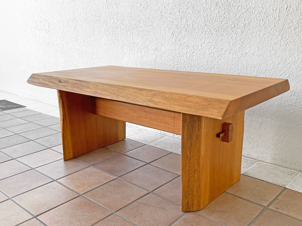 クラフトファニチャー 無垢材 一枚板 ローテーブル コーヒーテーブル 
