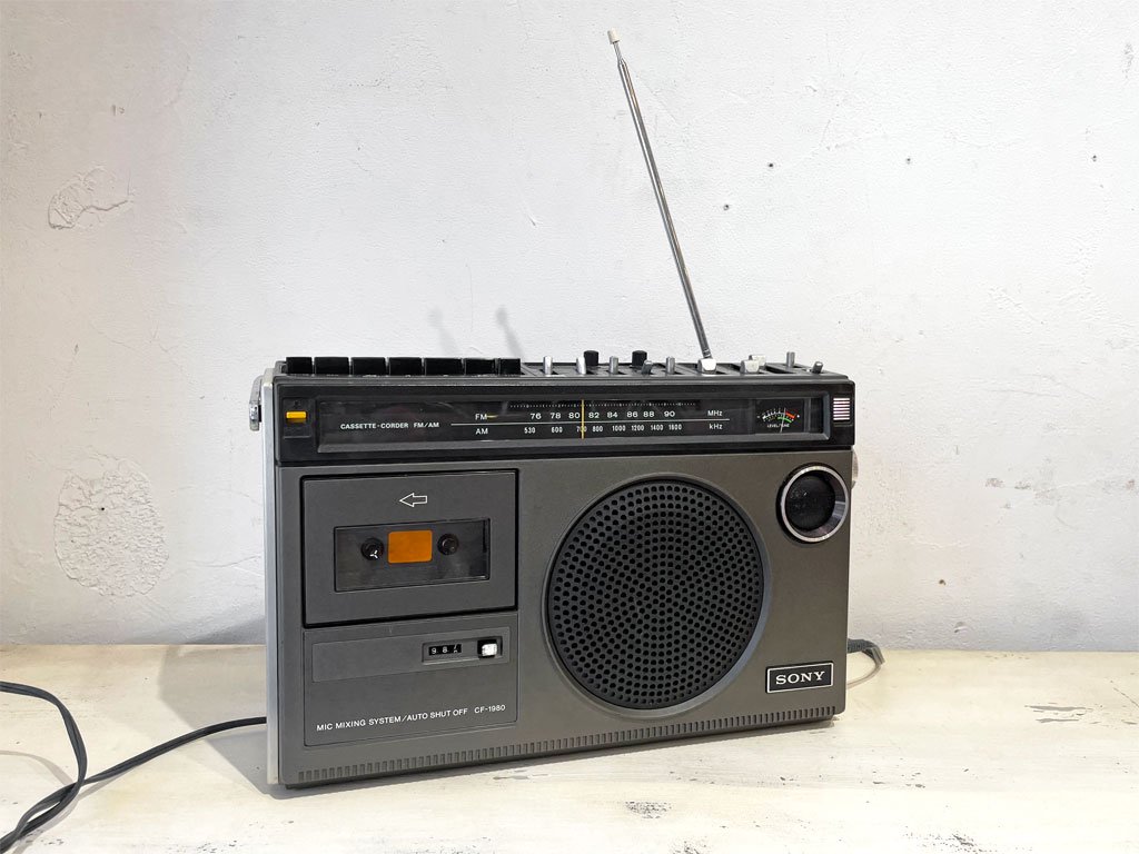 ソニー SONY スタジオ1980 ラジカセ FM-AM RADIO CASSETTE-CORDER CF