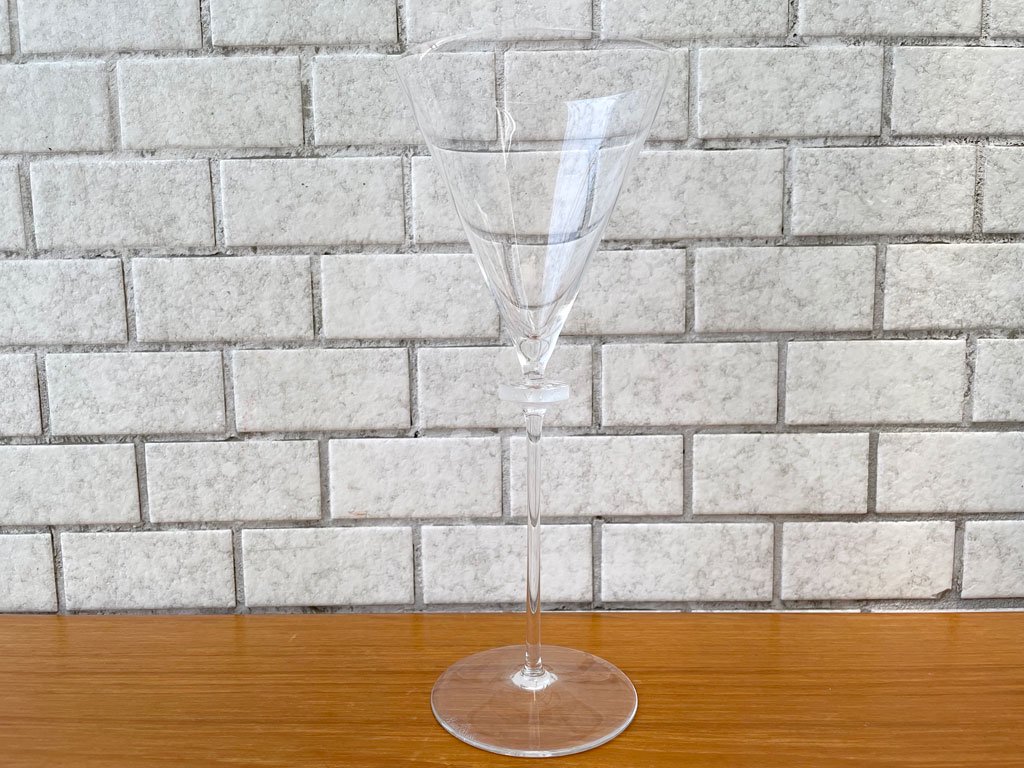 ローゼンタール Rosenthal ブルガリ BVLGARI シャンパングラス ワイングラス クリスタルガラス 高さ26cm コラボレーションアイテム A ■