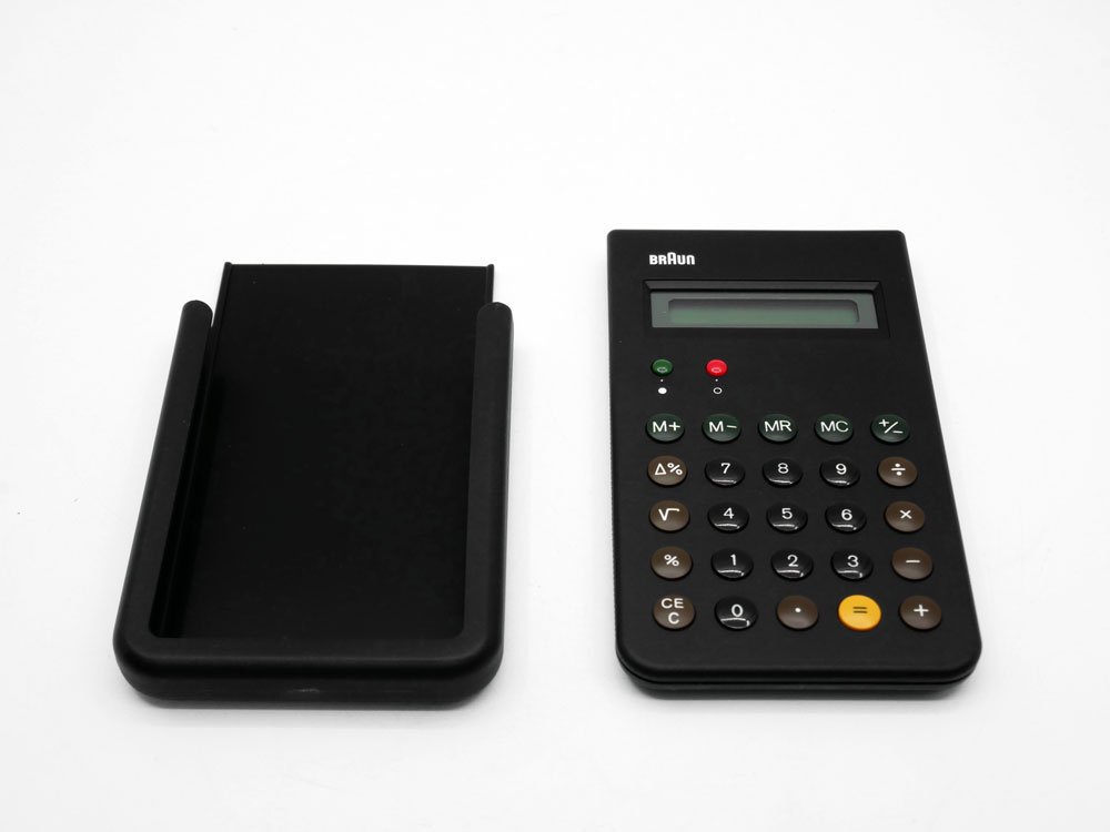 ブラウン BRAUN カリキュレーター 電卓 BNE001BK ブラック 専用カバー
