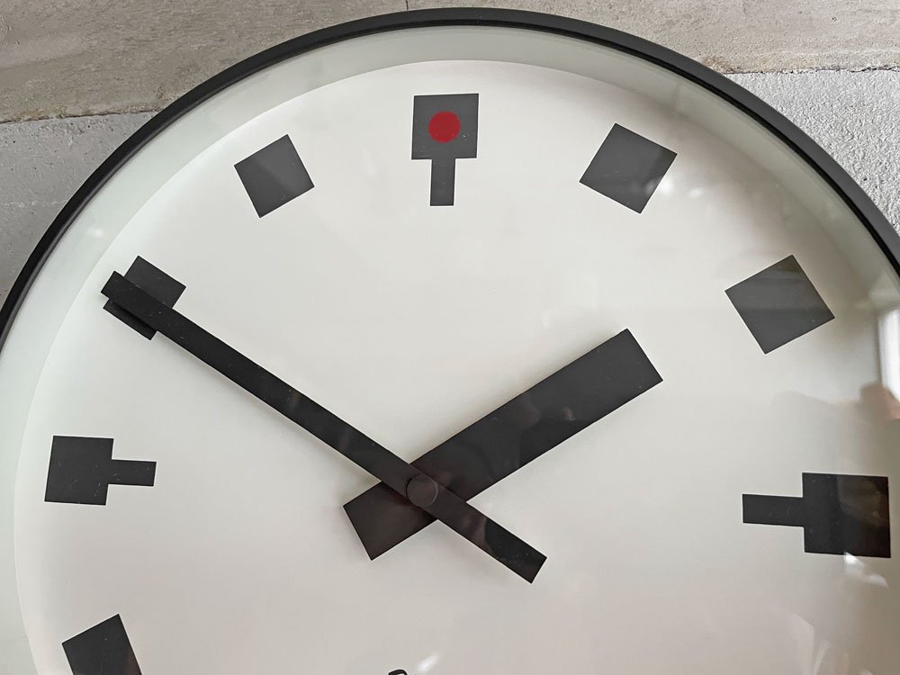 レムノス lemnos 日比谷の時計 WR12-03 ウォールクロック 掛け時計 渡辺力 マットブラック 定価￥13,200-♪