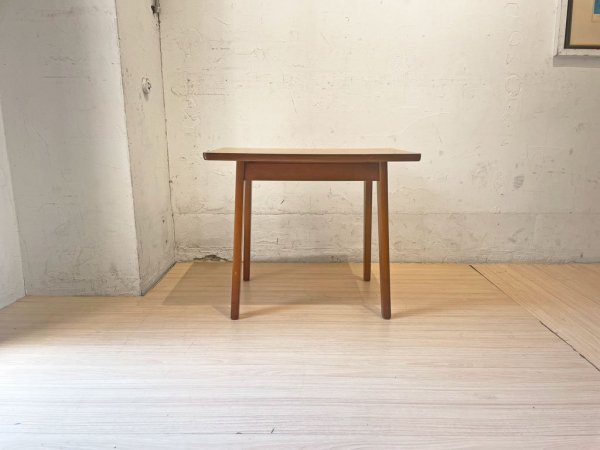 当時物レトロビンテージ品◾️木製フレーム×メラミントップ サイドテーブル 最高の品質