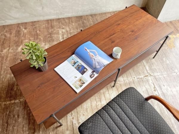 エスニクラフト ETHNICRAFT WALNUT RISE コーヒーテーブル ローボード ウォールナット材 W150cm シンプルモダン