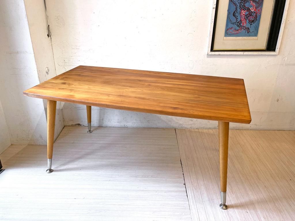 柏木工 Kashiwa シビル Civil ダイニングテーブル ウォールナット材 オーク材 W150cm Ct 牛丸敏彦 飛騨家具 オイル仕上 Tokyo Recycle Imption 東京 世田谷のリサイクルショップ デザイナーズ 北欧家具の販売 買取