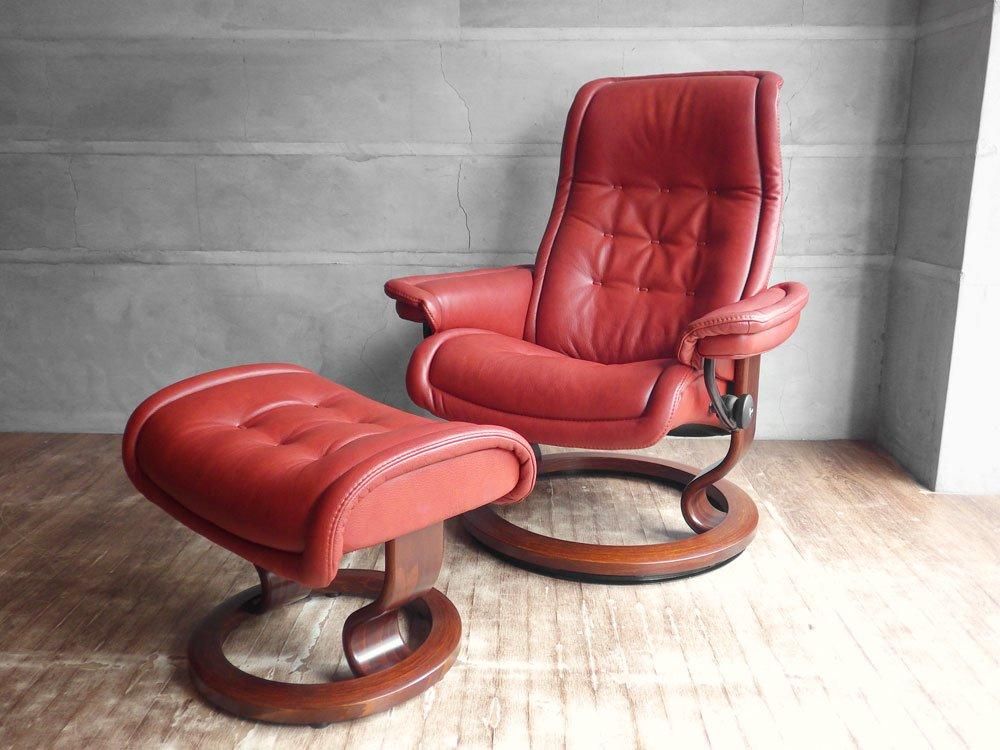 オットマンEKORNES「ボイジャー」北欧ノルウェー オットマン単品a 本革