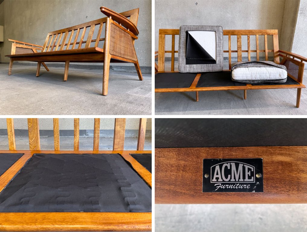 ե˥㡼 ACME Furniture å 3ե WICKER 3Seater Sofa åɡߥ饿 ߥ 