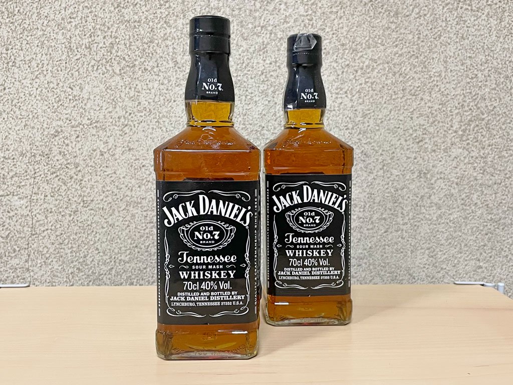 ジャックダニエル Jack Daniel バーボン No.7 テネシー ウイスキー 2本