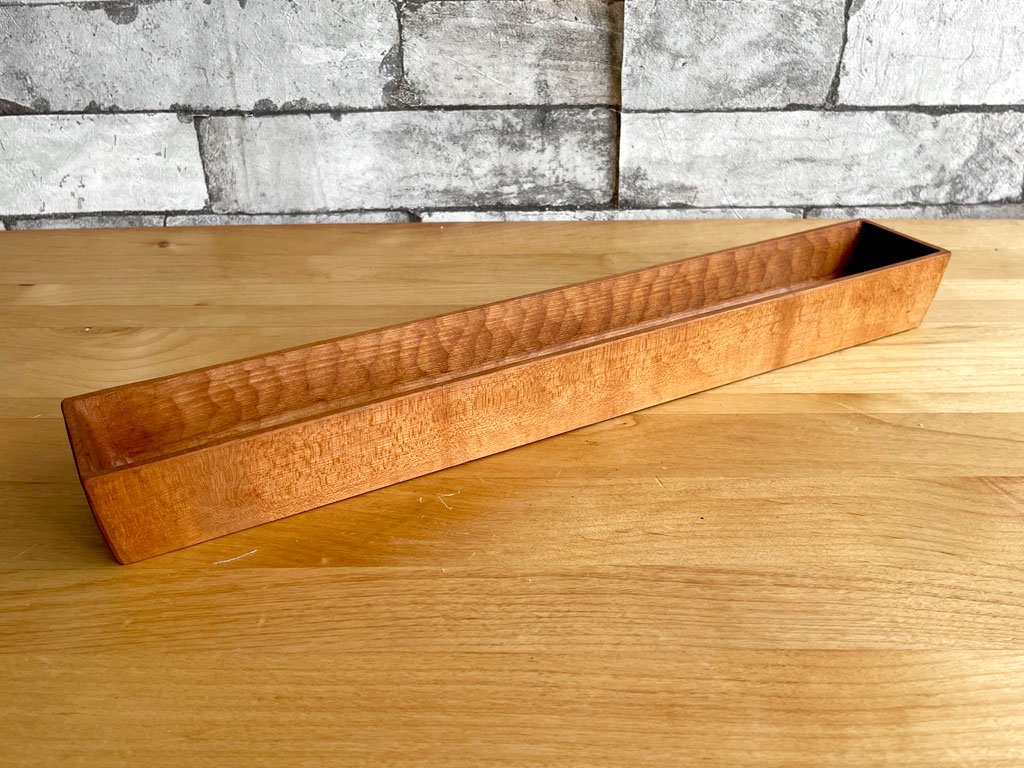 三谷龍二 山桜 カトラリーケース 小物入れ 幅40cm 現代作家 木工