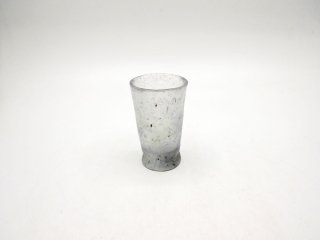 能登朝奈 パート・ド・ヴェール 細グラス S ガラス ホワイト H8.5cm ● 