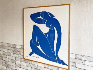アンリ・マティス Henri Matisse ブルーヌード Blue Nudes � シルクスクリーン ポスター 88.5×102.5cm 額装品 1989年版 ビンテージ ●