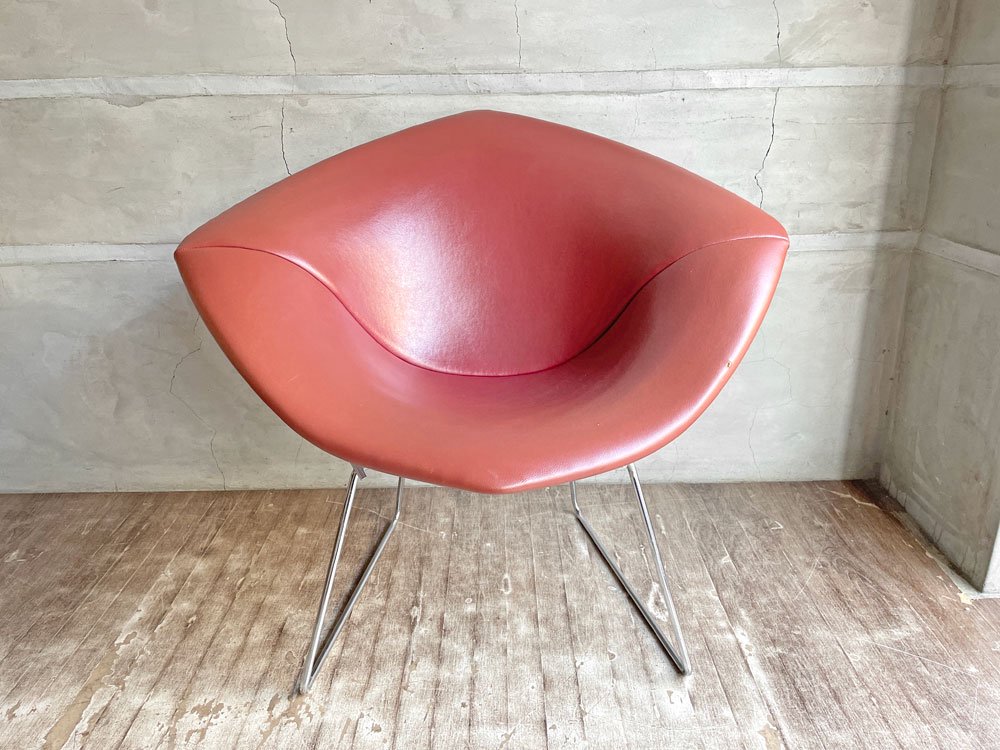 Υ Knoll ɥ Diamond Chair ե륫С PVC쥶 ϥ꡼ ٥ȥ ߥåɥ꡼ B