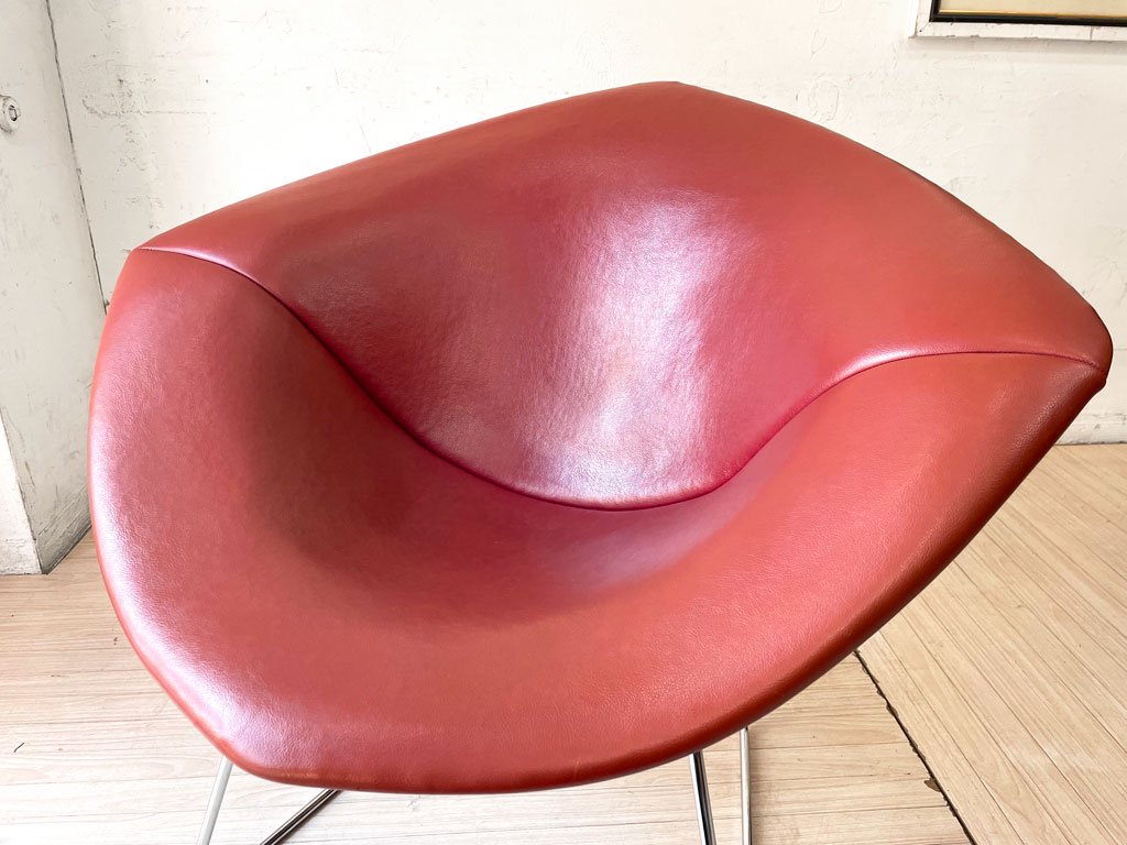 Υ Knoll ɥ Diamond Chair ե륫С PVC쥶 ֥饦 ϥ꡼ ٥ȥ ߥåɥ꡼ 