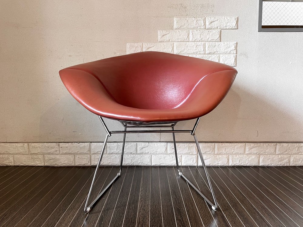 Υ Knoll ɥ Diamond Chair ե륫С PVC쥶 ϥ꡼٥ȥ Harry Bertoia ߥåɥ꡼ 