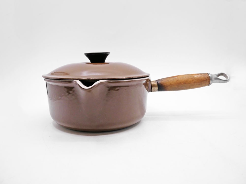 ルクルーゼ LE CREUSET 木製ハンドル ソースパン 18cm ブラウン 片手鍋