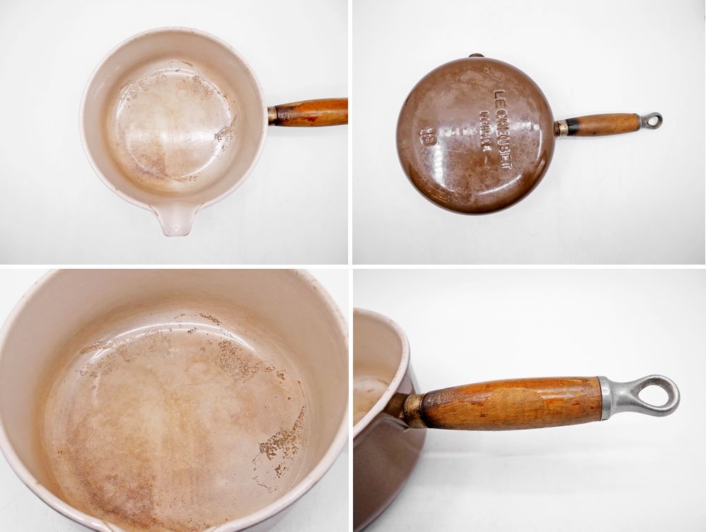 ルクルーゼ LE CREUSET 木製ハンドル ソースパン 18cm ブラウン 片手鍋