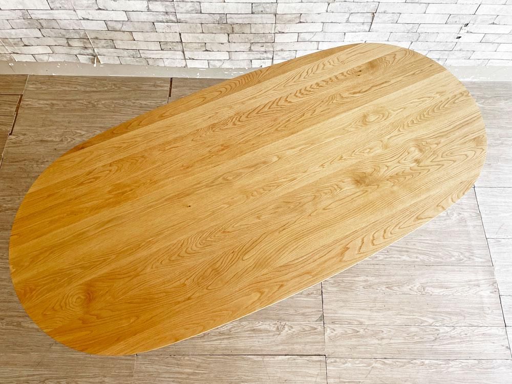 北の住まい設計社 KITANOSUMAI SEKKEISHA オーバルテーブル Oval Table ダイニングテーブル ナラ無垢集成材 W190cm MA/OA1404 定価¥ 北の住まい設計社 KITANOSUMAI SEKKEISHA オーバルテーブル Oval Table ダイニングテーブル ナラ無垢集成材 W190cm MA/OA1404 定価¥