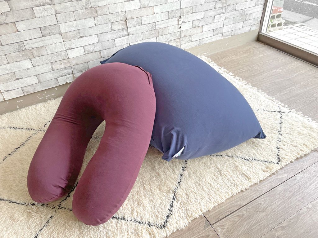 ヨギボー yogibo サポート Support ビーズクッション ソファオプション ディープパープル 肘掛け 抱き枕 定価￥16,280- ●