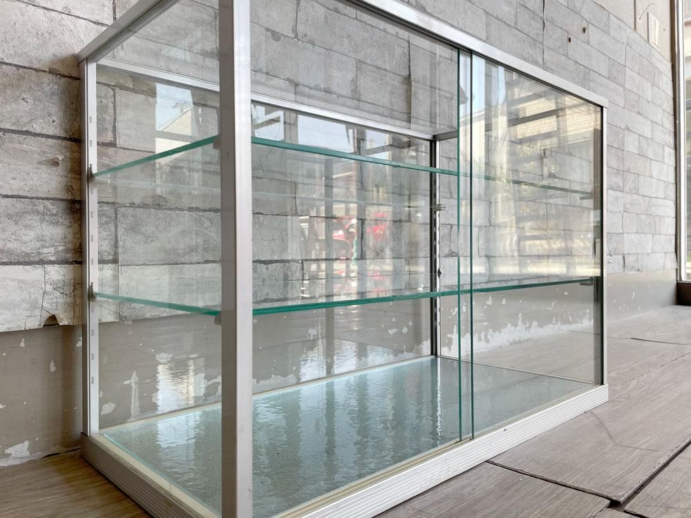 DLC115 ロココ調 猫脚 トールペイント コンパクト飾り棚 ガラス