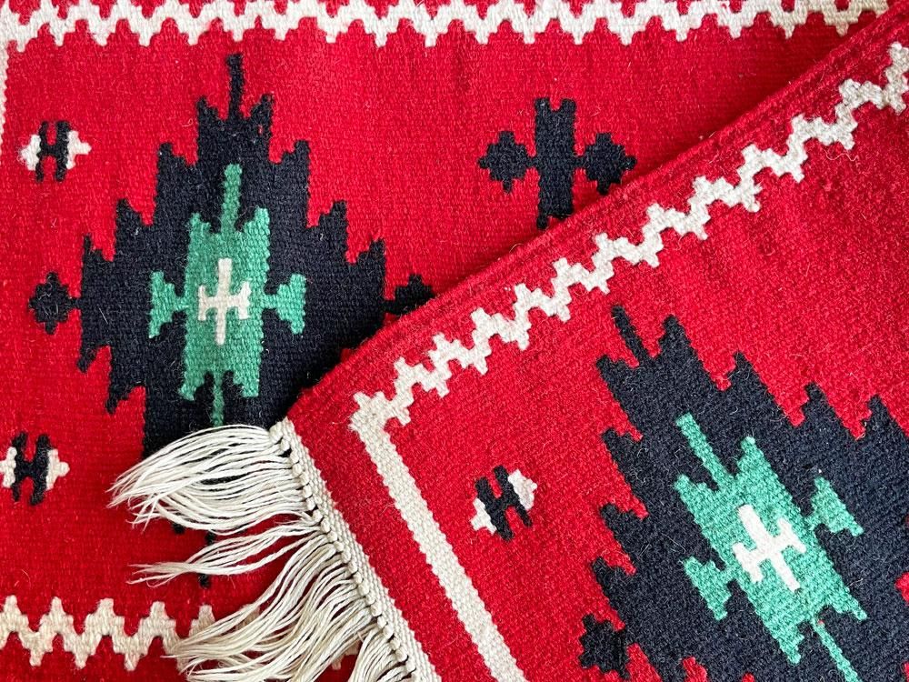 USビンテージ Vintage ナバホ ラグ Navajo Rug 30×82cm ウール